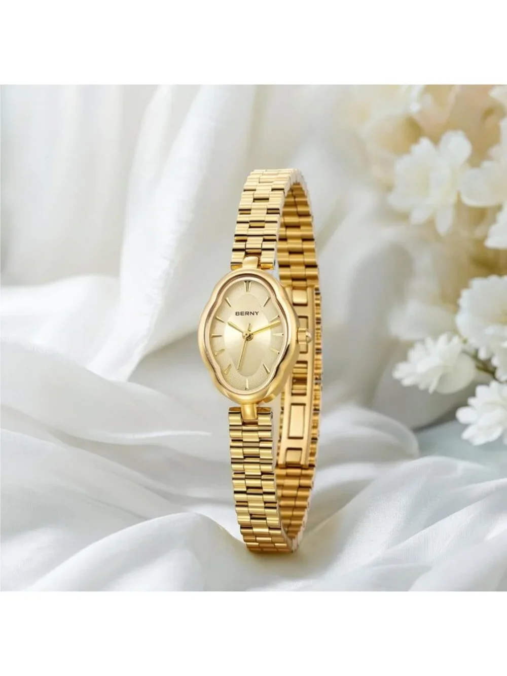 Dainty Vintage Quartz Watch for Women, Waterproof 3ATM, Luxury Gift, Copper